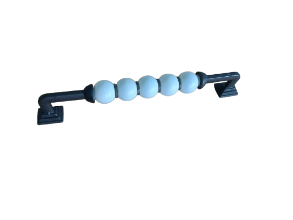 Dolap Kulpu ve Çekmece Kulpu Boncuk Pramit Siyah - 160mm