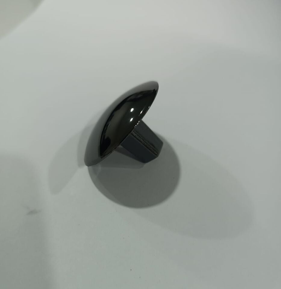 Mobilya Dolap ve Çekmece Kulpu Mantar Düğme Füme 40 mm