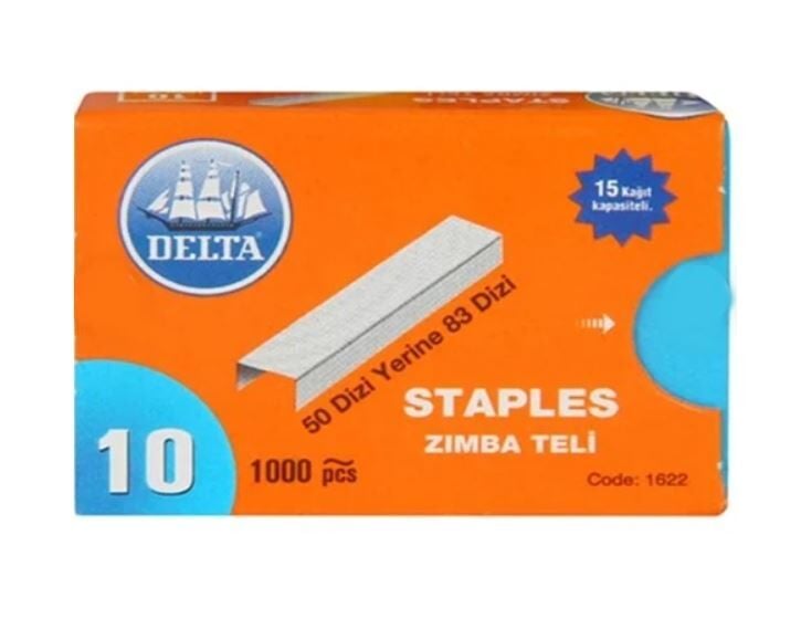 Delta Zımba Teli No: 10 - Beyaz - 10x1000 Adet