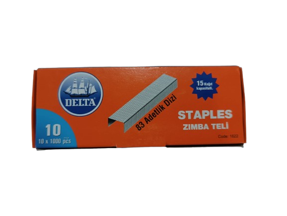 Delta Zımba Teli No : 10 - Sarı - 10x1000 Adet
