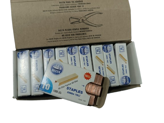 Delta Zımba Teli No : 10 - Sarı - 10x1000 Adet