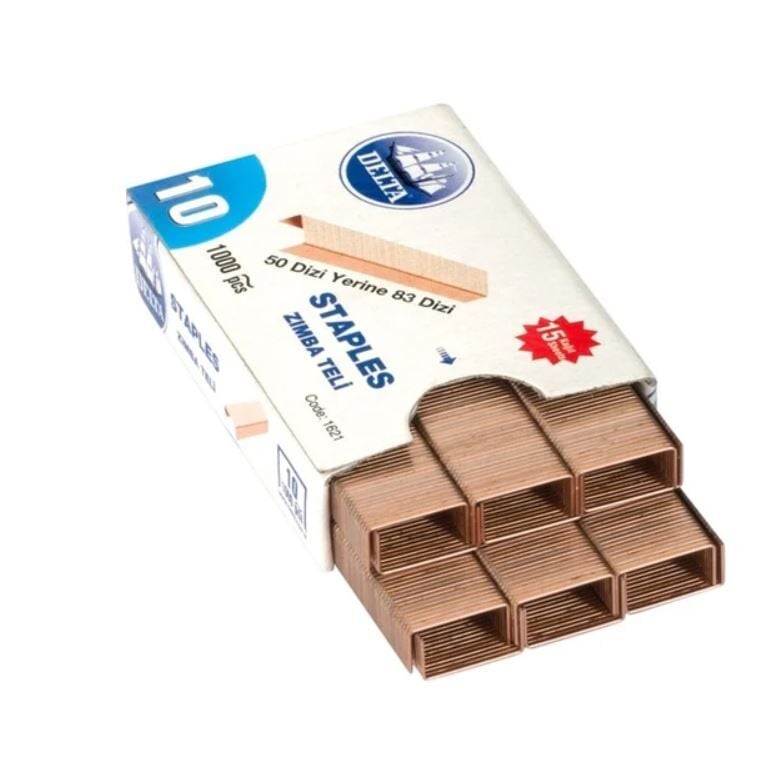 Delta Zımba Teli No : 10 - Sarı - 10x1000 Adet