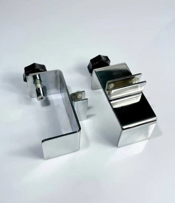 Pleksi Tutucu Masa Aparatı Metal - Krom 8.5cm