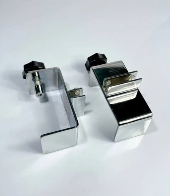 Pleksi Tutucu Masa Aparatı Metal - Krom 8.5 cm