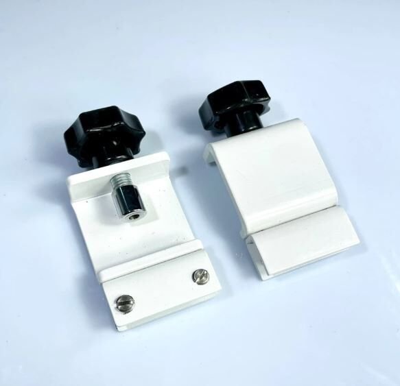 Pleksi Tutucu Masa Aparatı Metal - Beyaz 2.5 cm