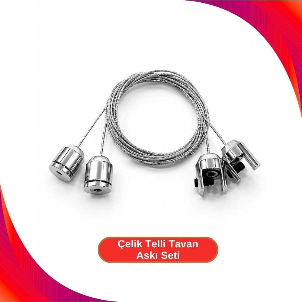 1.2mm Çelik Telli Tavan Askı Seti 2’li