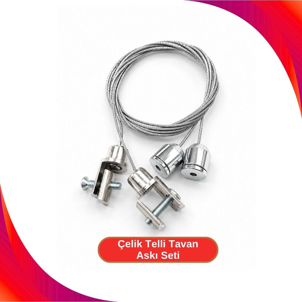 1.2mm Çelik Telli Tavan Askı Seti 2’li