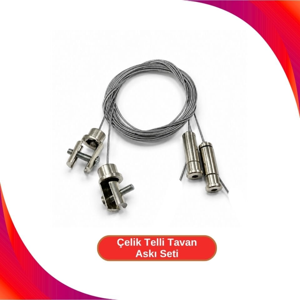 1.2mm Çelik Telli Tavan Askı Seti 2’li