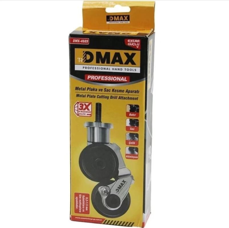 DMX-4689 Matkap Uyumlu Metal Sac Kesme Aparatı 0,2-1,5 mm