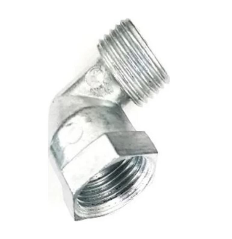 Doğalgaz Tesisat Dirseği 1/2'' Galvaniz Erkek Dişi