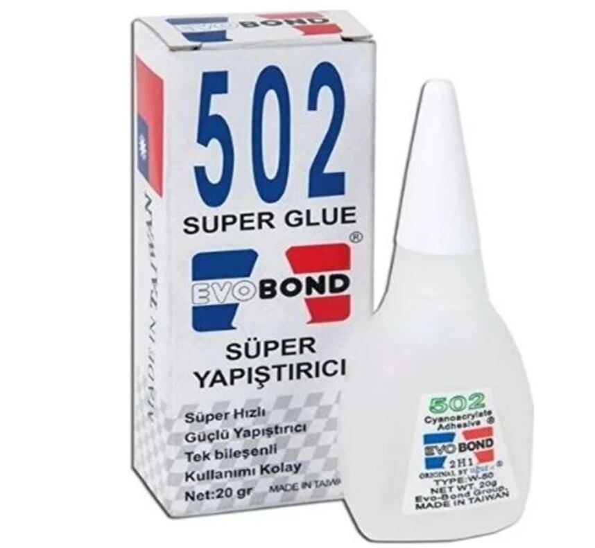 Evobond 502 Hızlı Japon Yapıştırıcı 20 Gr