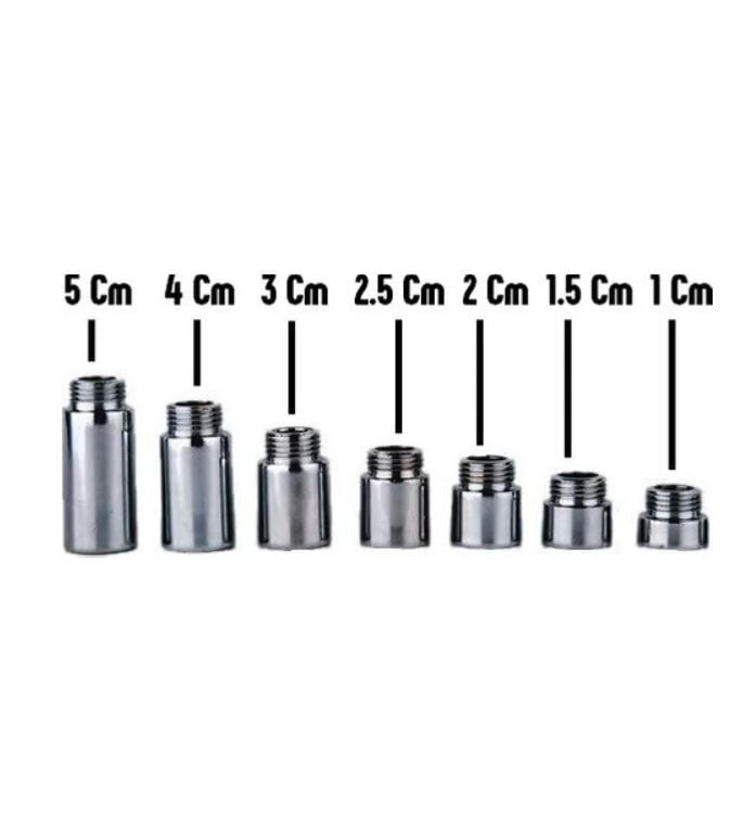 Pirinç Musluk Uzatması Krom 1/2 İnç 10 cm