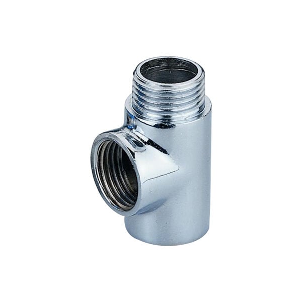 Pirinç Musluk Delikli Uzatma Krom 1/2 İnç 5 cm