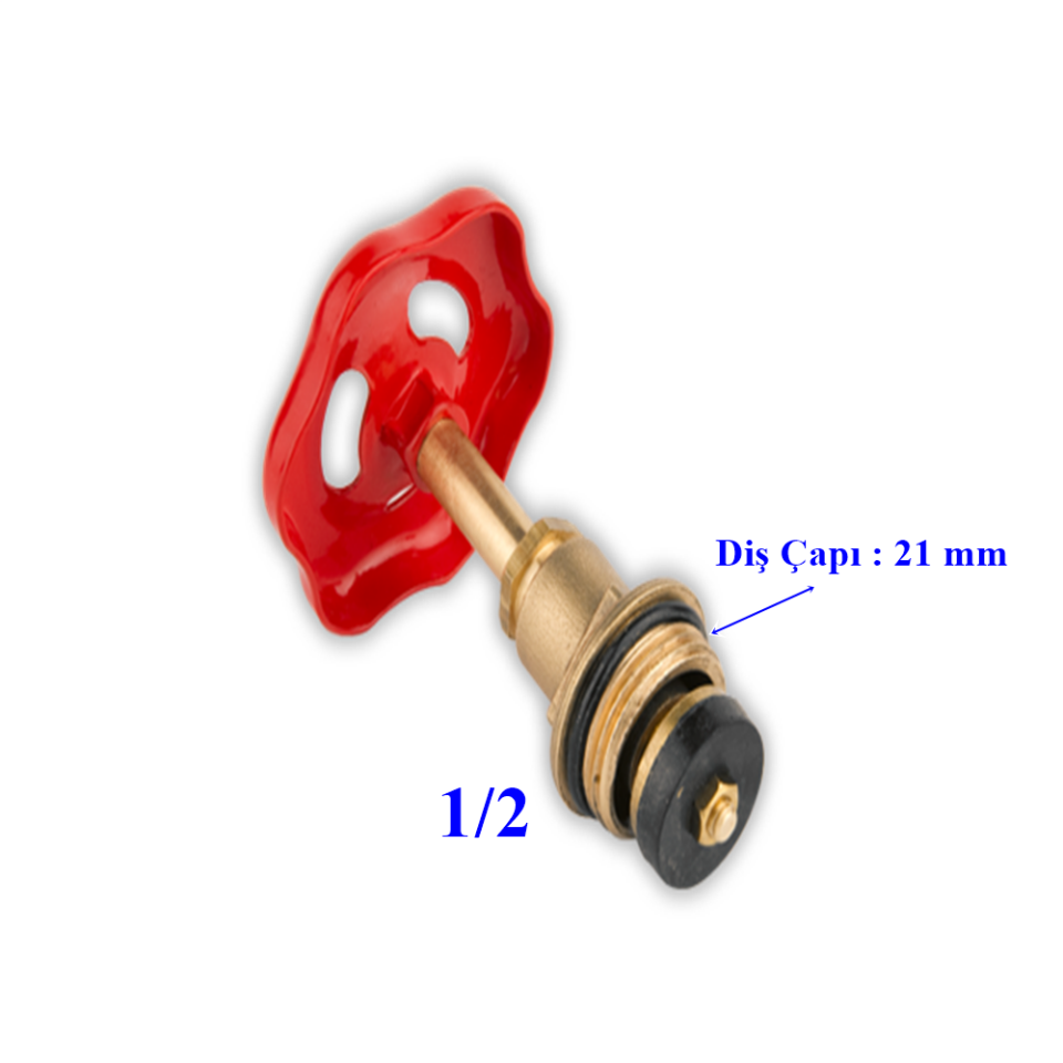 Metal Stop Vana Kapak Takımı 1/2 İnç