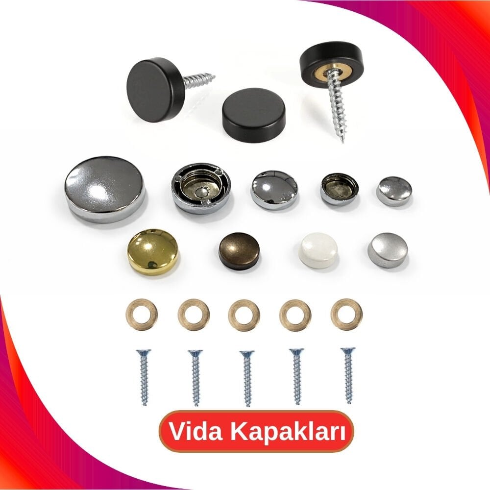 Dekoratif Vida Kapağı 20mm - 200 Adet