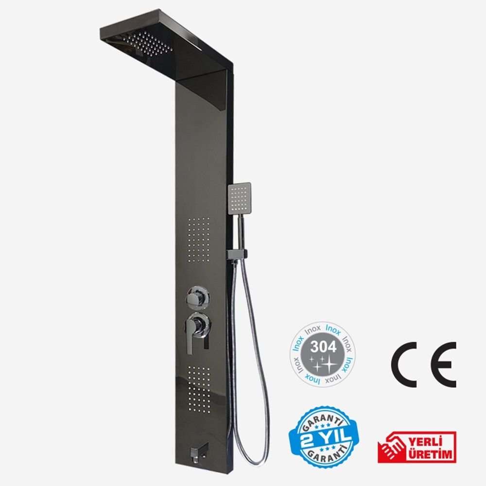 KA-3003 - Duş Paneli / Kare Siyah Ayna
