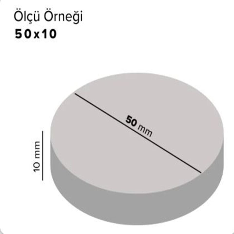 Neodyum Mıknatıs Yuvarlak 10X2mm - 10lu