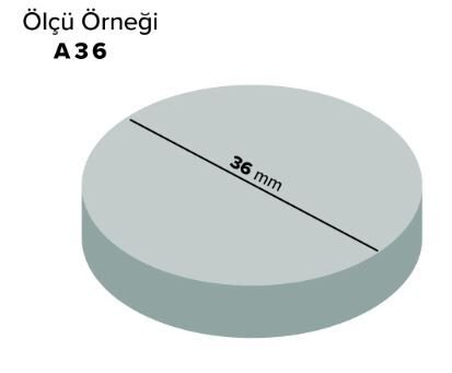 Erkek Vidalı Neodyum Mıknatıs Pot C32 mm