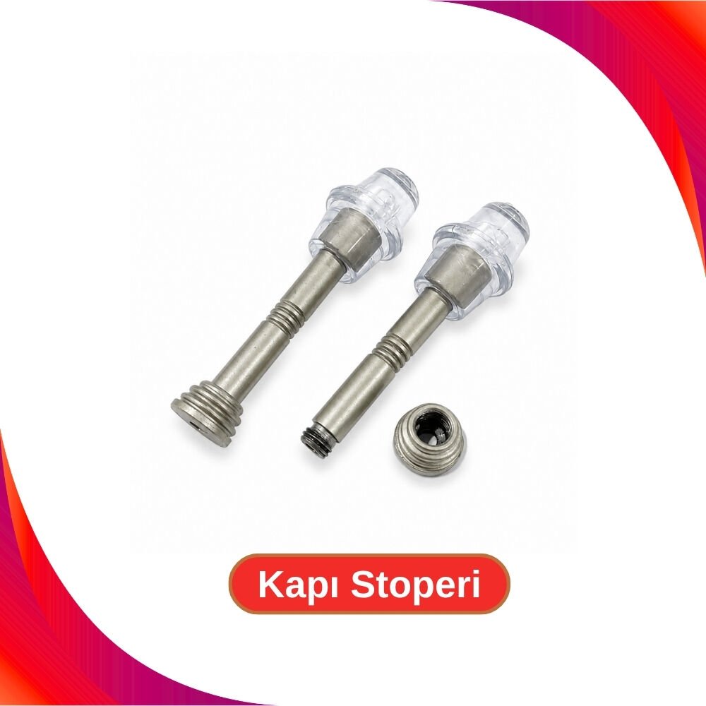 Kapı Stoperi Metal Gri - 10cm - 2 Adet