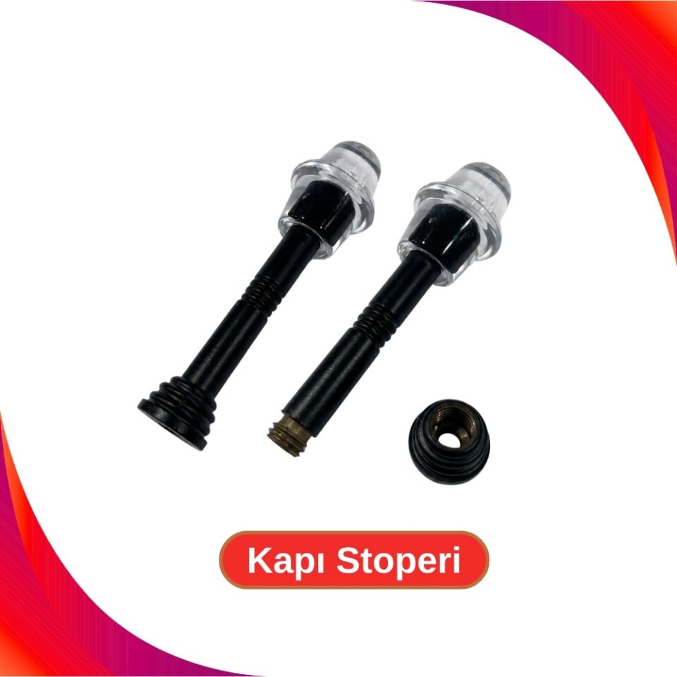 Kapı Stoperi Metal Siyah - 10cm - 2 Adet