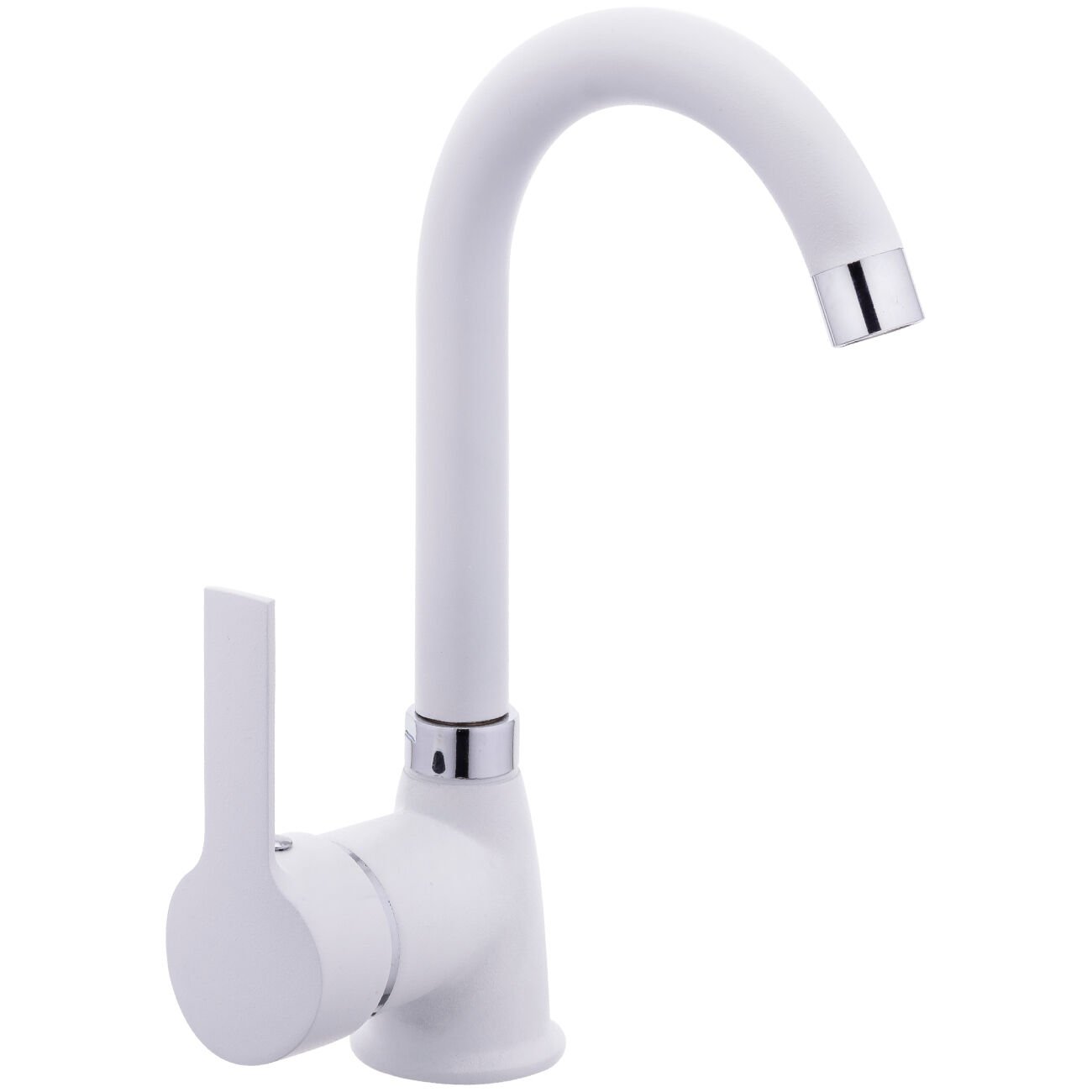 Delta Mix Kuğu Lavabo Bataryası Beyaz Kod: 494